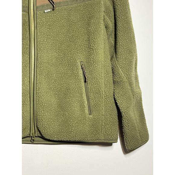 Howler Brothers Bros Men's EUC Olivetree Green Crozet Fleece Full Zip Jacket M - Picture 6 of 10